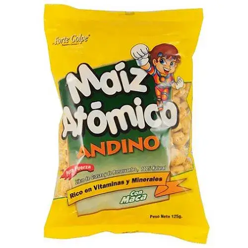 Maiz Atomico Amarillo con maca andino