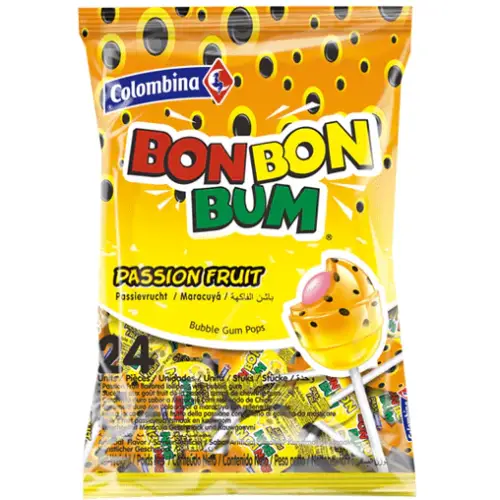 Colombina bonbonbum maracuya lollipops