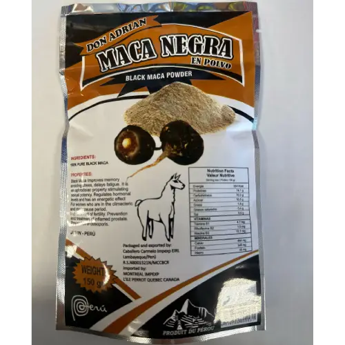 Don Adrian maca negra en polvo