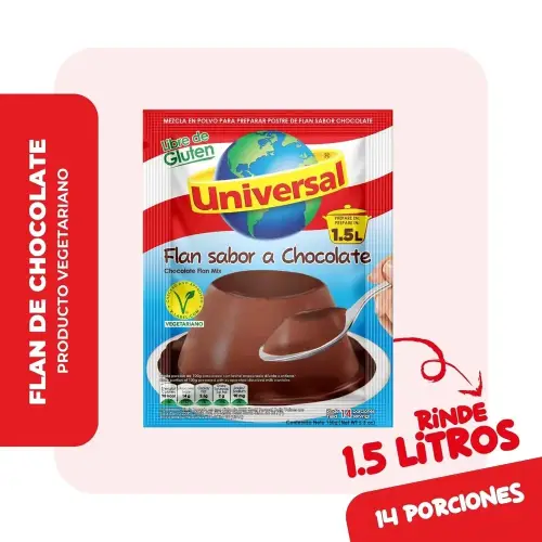 Universal Flan chocolate